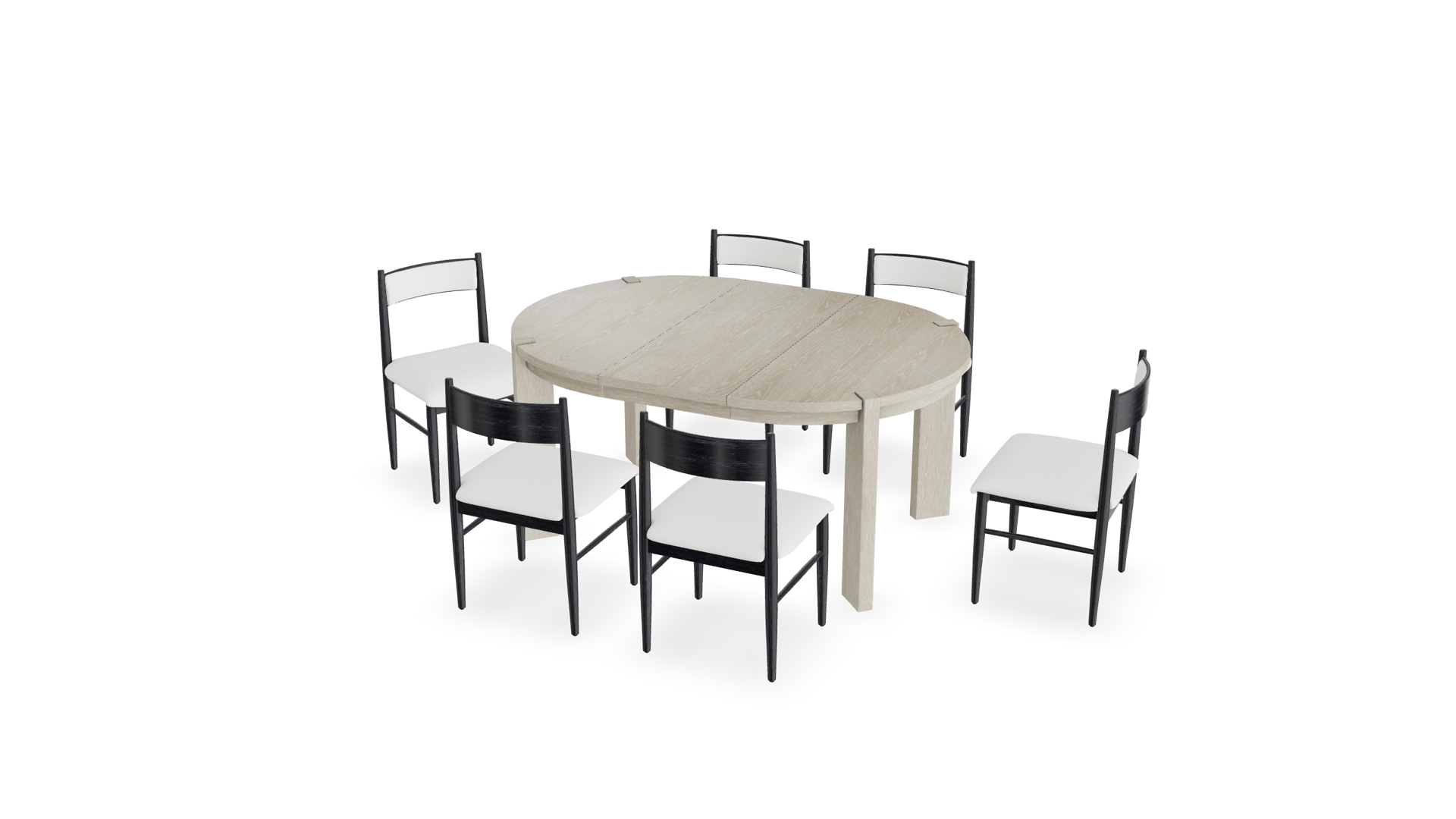 Diset Wood Oval 48 Extendable Dining Table | Crate & Barrel Canada